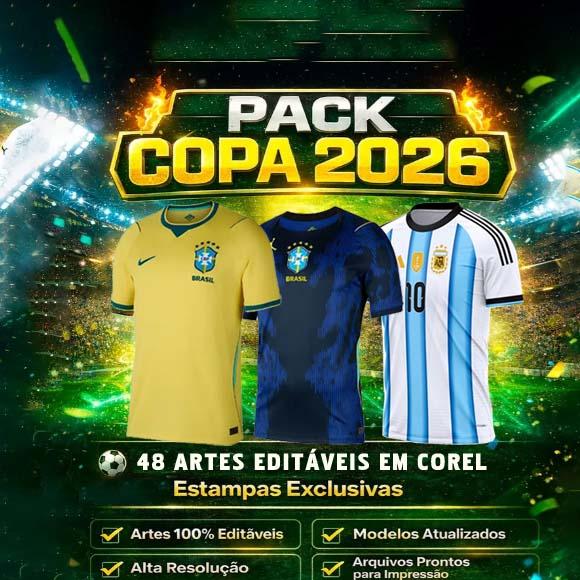 Kit Digital Artes Unifomes Seleções Copa Mundo Futebol Corel