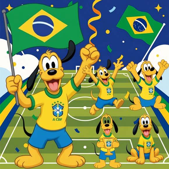 Kit Digital Artes Disney Copa do Mundo Turma Mickey Png