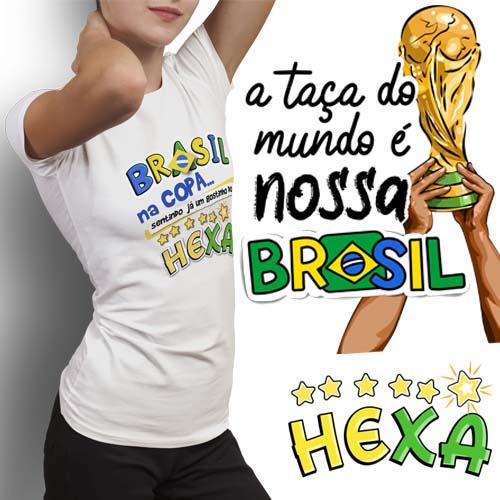 Kit Digital Artes Camisetas Brasil Copa Mundo 2026 Pandoca