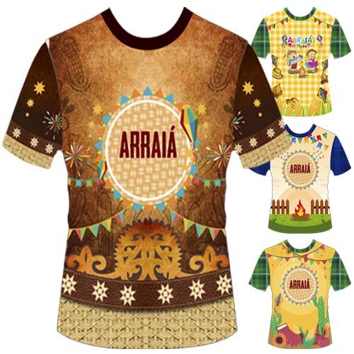 Estampas Sublimação Total Festa Junina Artes Mockups