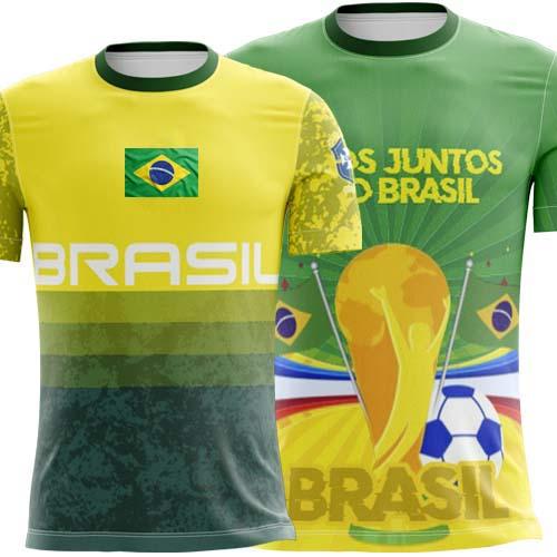 Pack Artes Camisetas Brasil Copa Mundo Estampas Sublimação