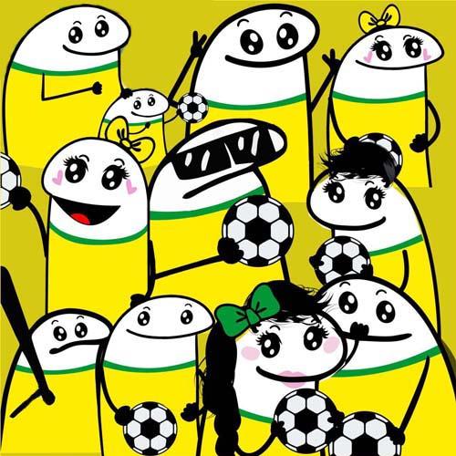 Pack Florks Torcedor Brasil Copa Artes Png Estampas Flork