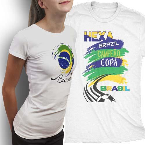 Pacote 20 Artes Torcida Brasil Copa Sublimação Camisetas Cdr