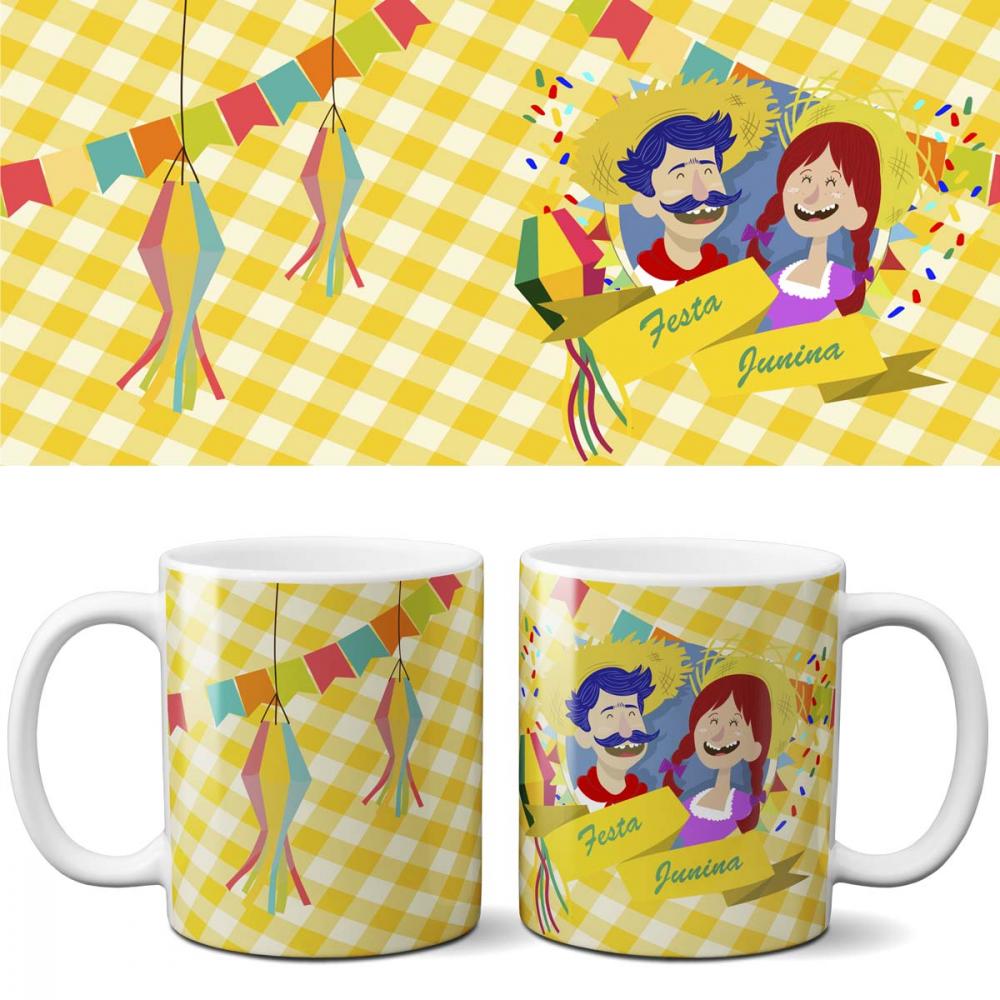 Artes Canecas Festa Junina Sublimação Estampas Mockups