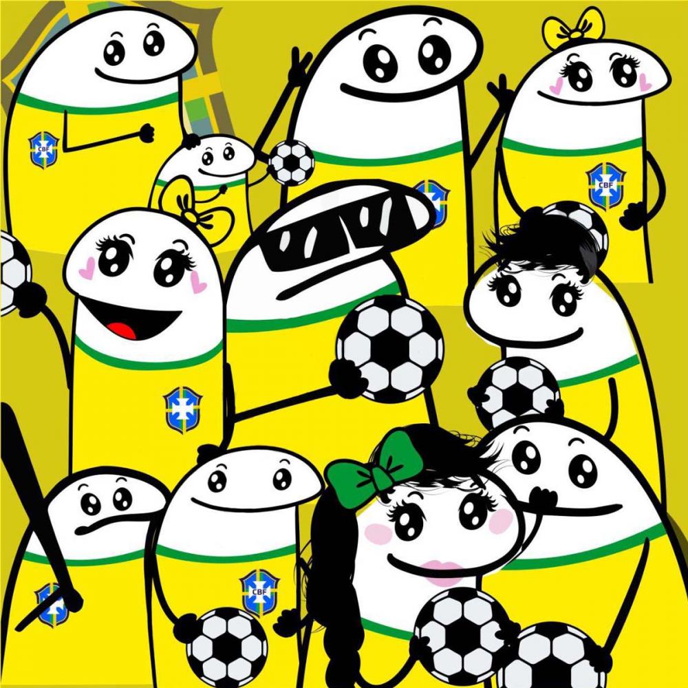 Pacote Artes Florks Torcedor Brasil Copa Mundo Futebol Flork