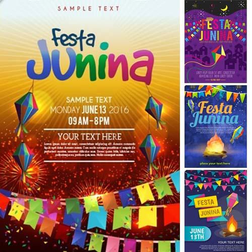 Artes Editáveis Psd Festa Junina Banners Flyers Cartaz