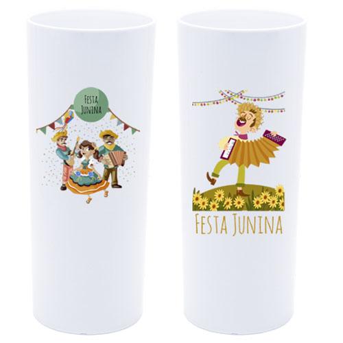 Estampas Copos Long Drink Festa Junina Artes Sublimação