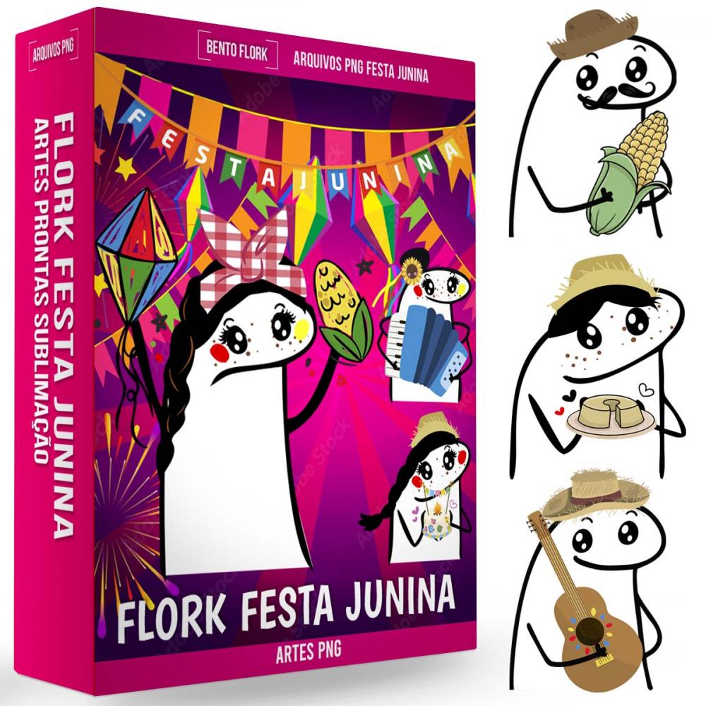 Pack 40 Artes Festa Junina Bento Flork Sublimação Pack2