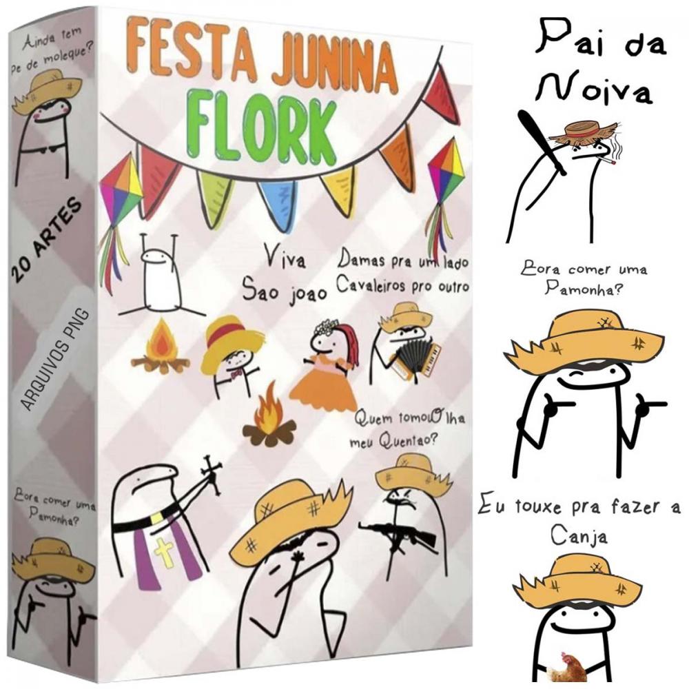 Pacote Artes Png Flork Festa Junina Sublimação Estampas