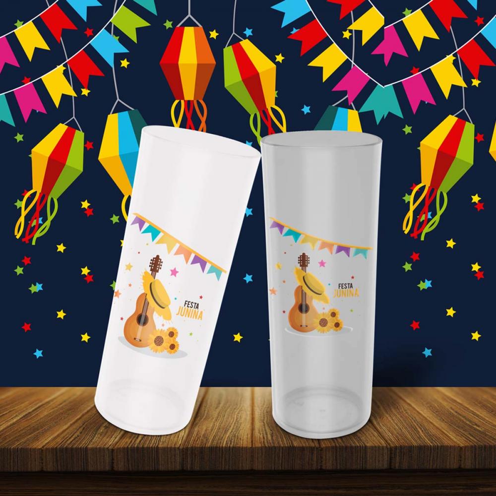 Pacote Artes Long Drink Festa Junina Sublimação Mockups