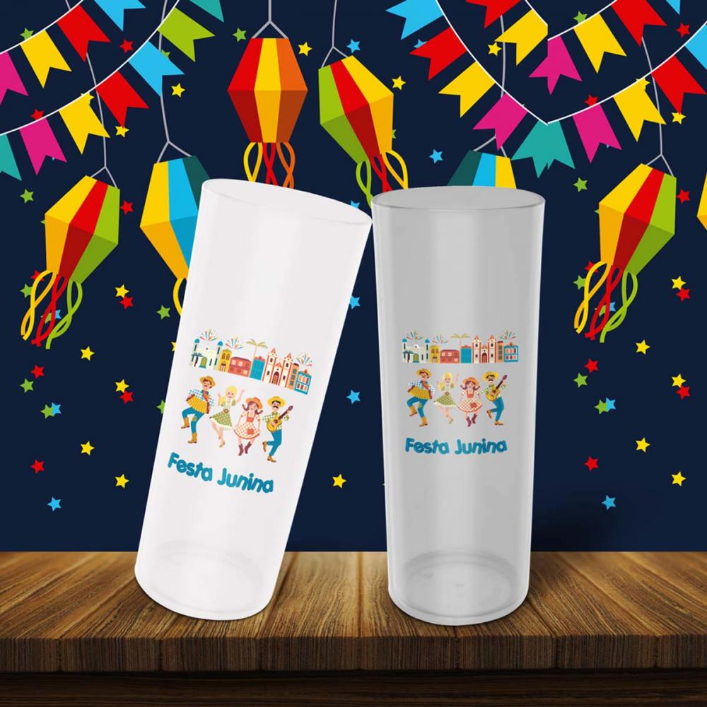 Pacote Artes Long Drink Festa Junina Sublimação Mockups