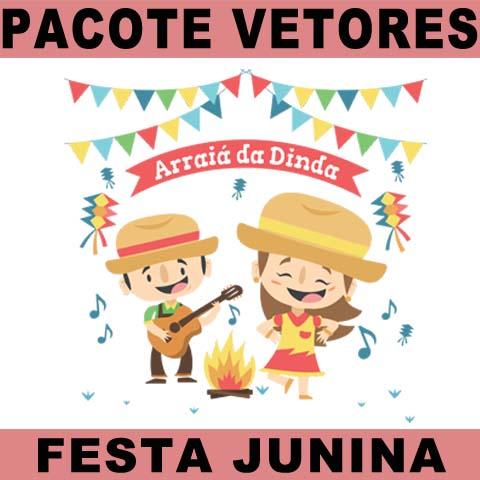 Vetores Estampas Festa Junina Artes Editáveis São João