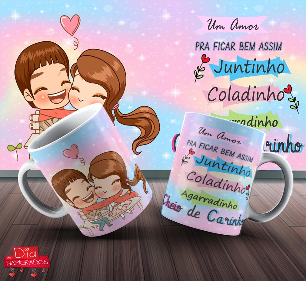 Artes Canecas Namorados Editáveis Corel Mockups Png