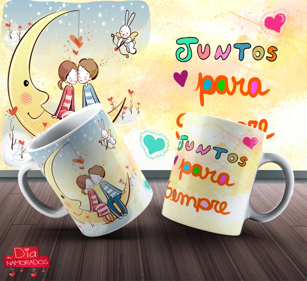 Artes Canecas Namorados Editáveis Corel Mockups Png