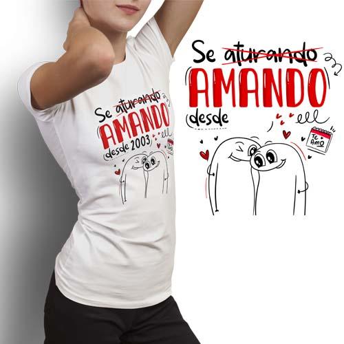 Artes Camisetas Florks Dia dos Namorados Sublimação Flork