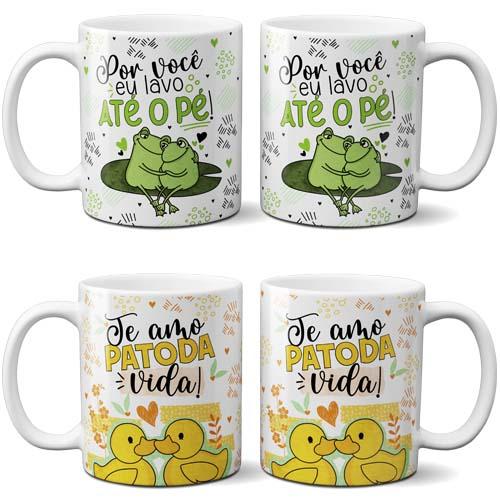 Artes Namorados Sublimação Canecas Pack Abc23 Png Mockups