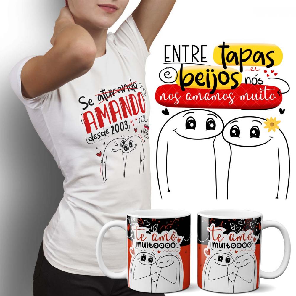Artes Kit Digital Flork Namorados Estampas Sublimação Png