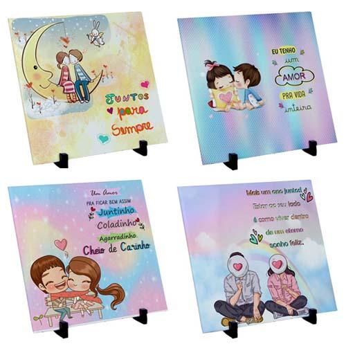 Artes Sublimação Azulejos Dia dos Namorados Mockups