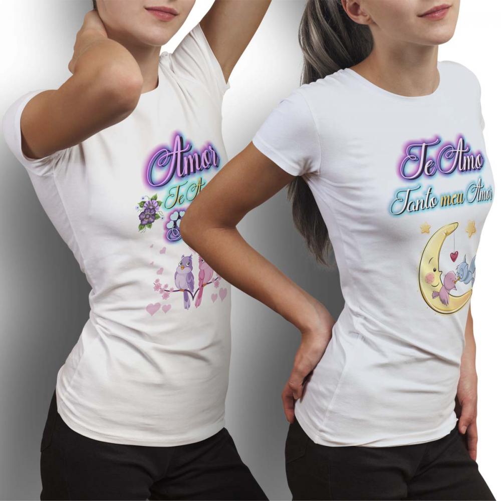Estampas Camisetas Dia dos Namorados Sublimação Mockups