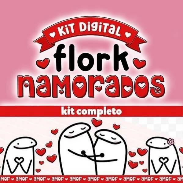 Estampas Bento Flork Dia dos Namorados Kit Digital Pack Png