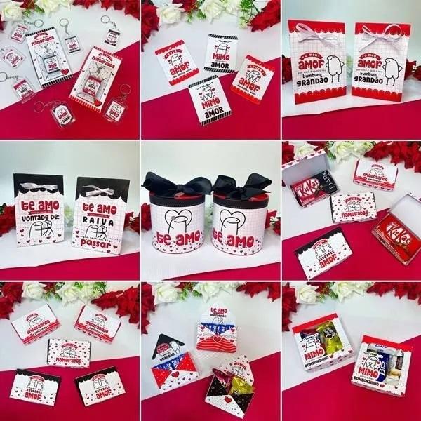 Estampas Bento Flork Dia dos Namorados Kit Digital Pack Png