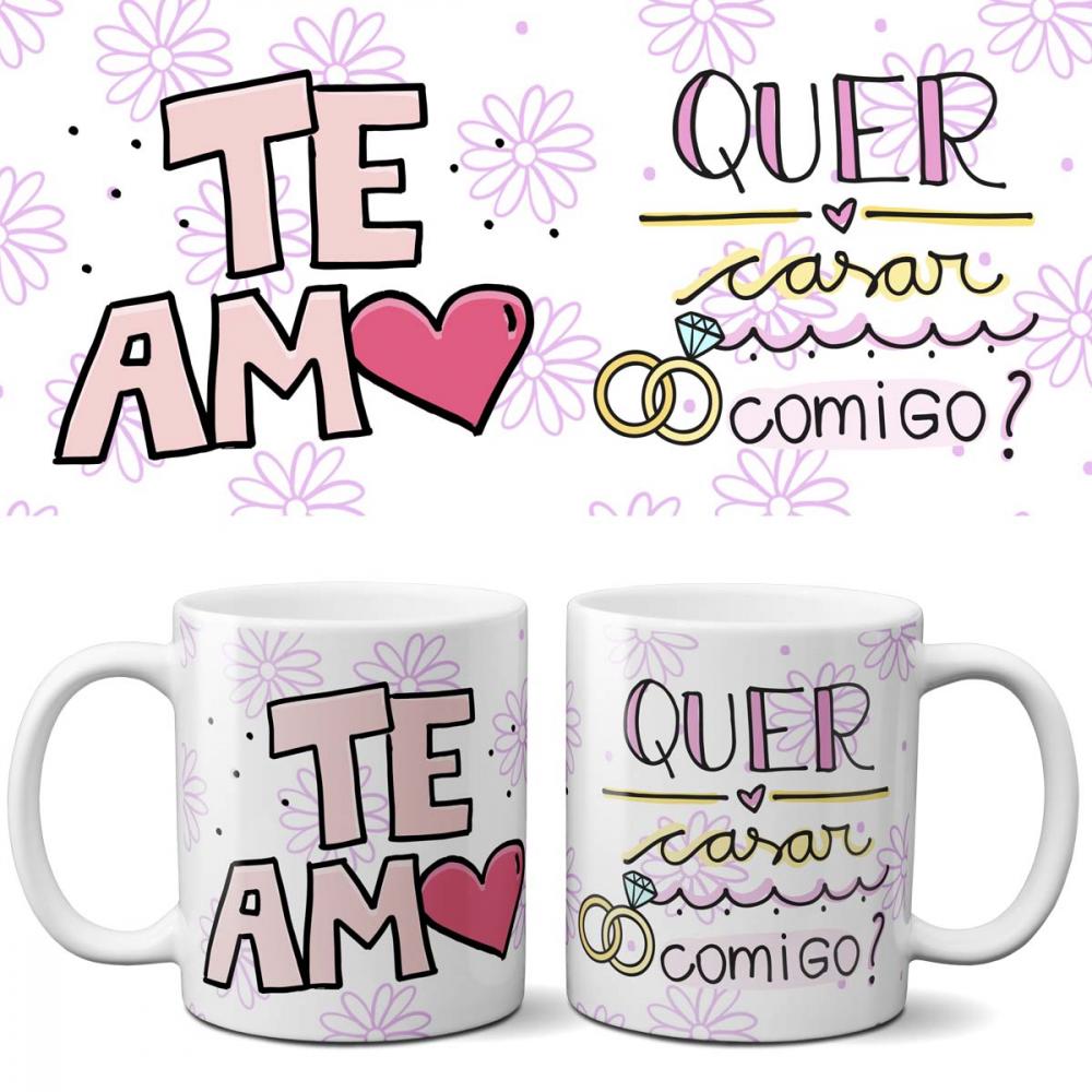 Estampas Canecas Frases Coloridas Namorados Mockups