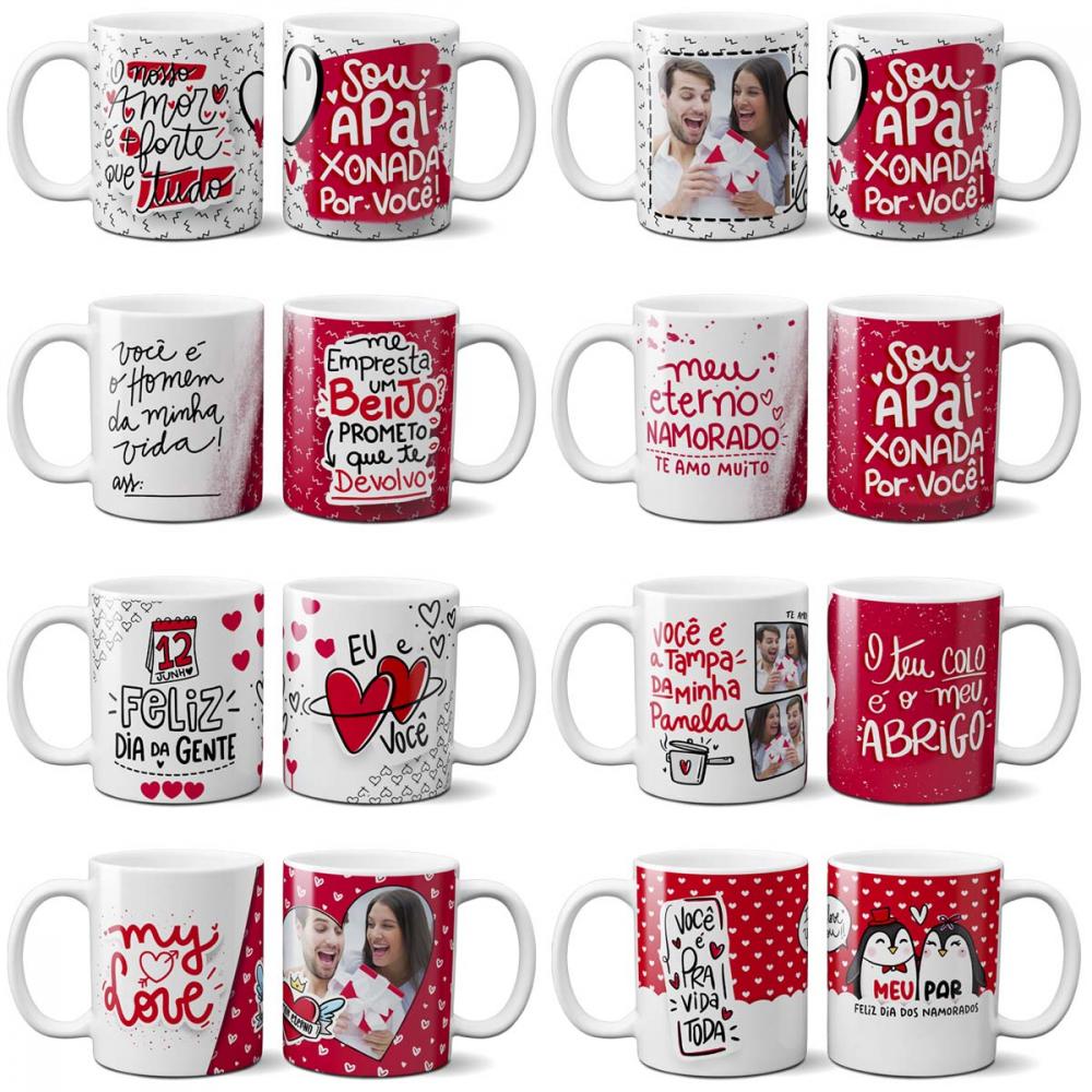 Estampas Digitais Png Sublimação Canecas Namorados