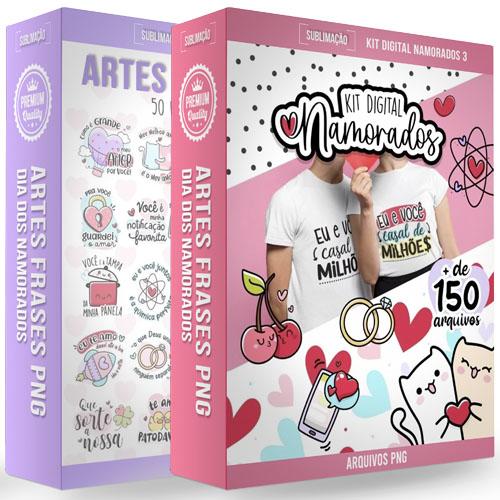 Estampas Dia dos Namorados Flork Apaixonado Artes Pack2
