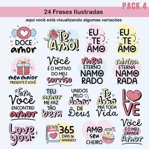 Estampas Sublimação Dia Namorados Bonequinhos Pack 4 Artes