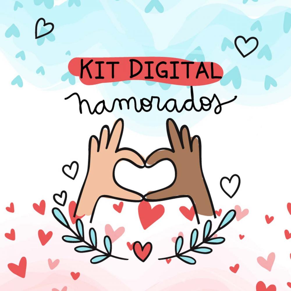 Kit Digital Dia Namorados Artes Pandoca Sublimação Pack 1