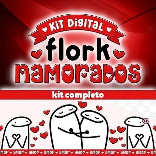 Kit Digital Png Artes Sublimação Flork Namorados Estampas