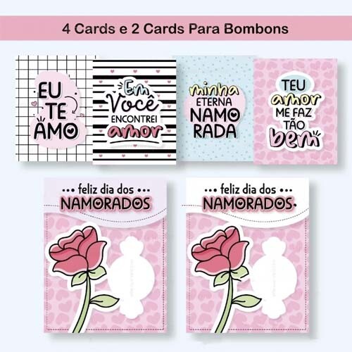 Pack Artes Digitais Namorados Frases Bonequinhos Pack 4 Png