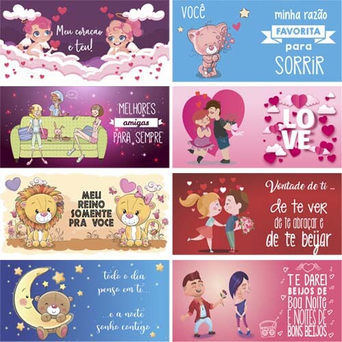Pack Artes Amor Amizade Amigo Amiga Canecas Namorados