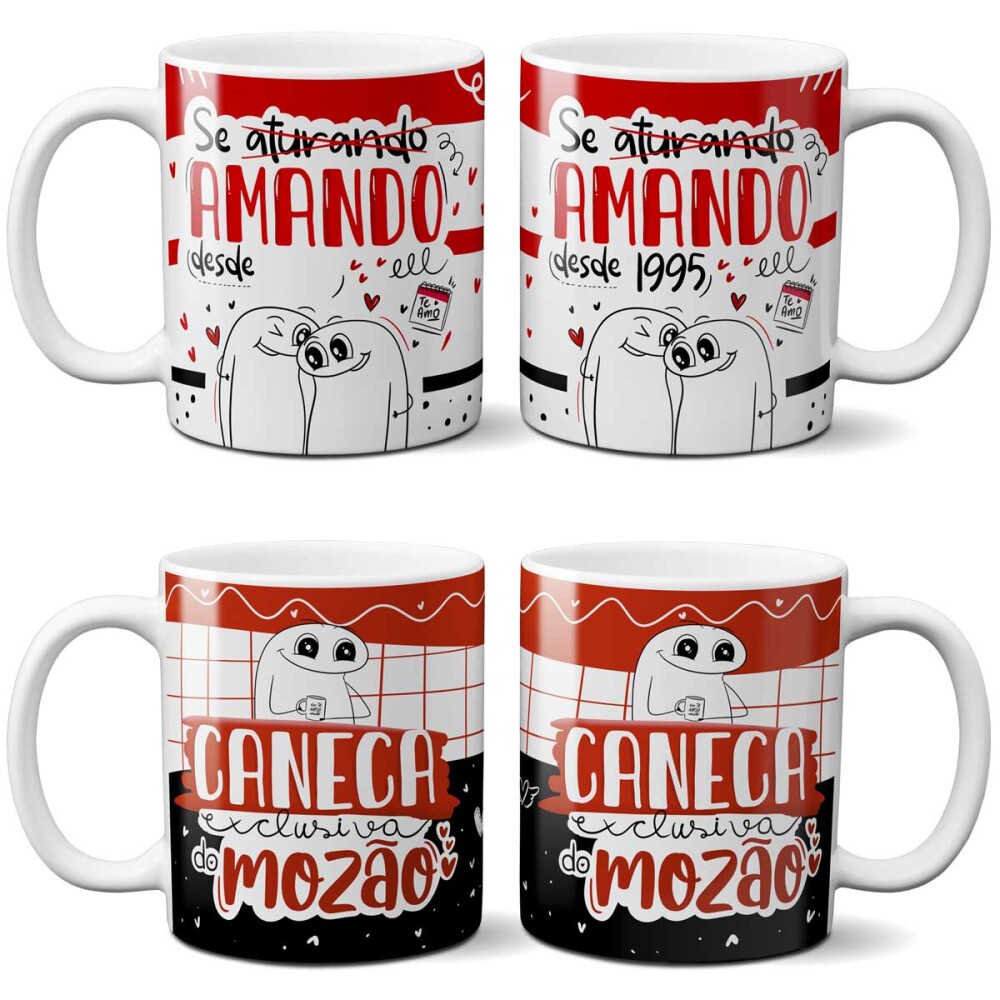 Pack Artes Florks Namorados Sublimação Canecas Estampas