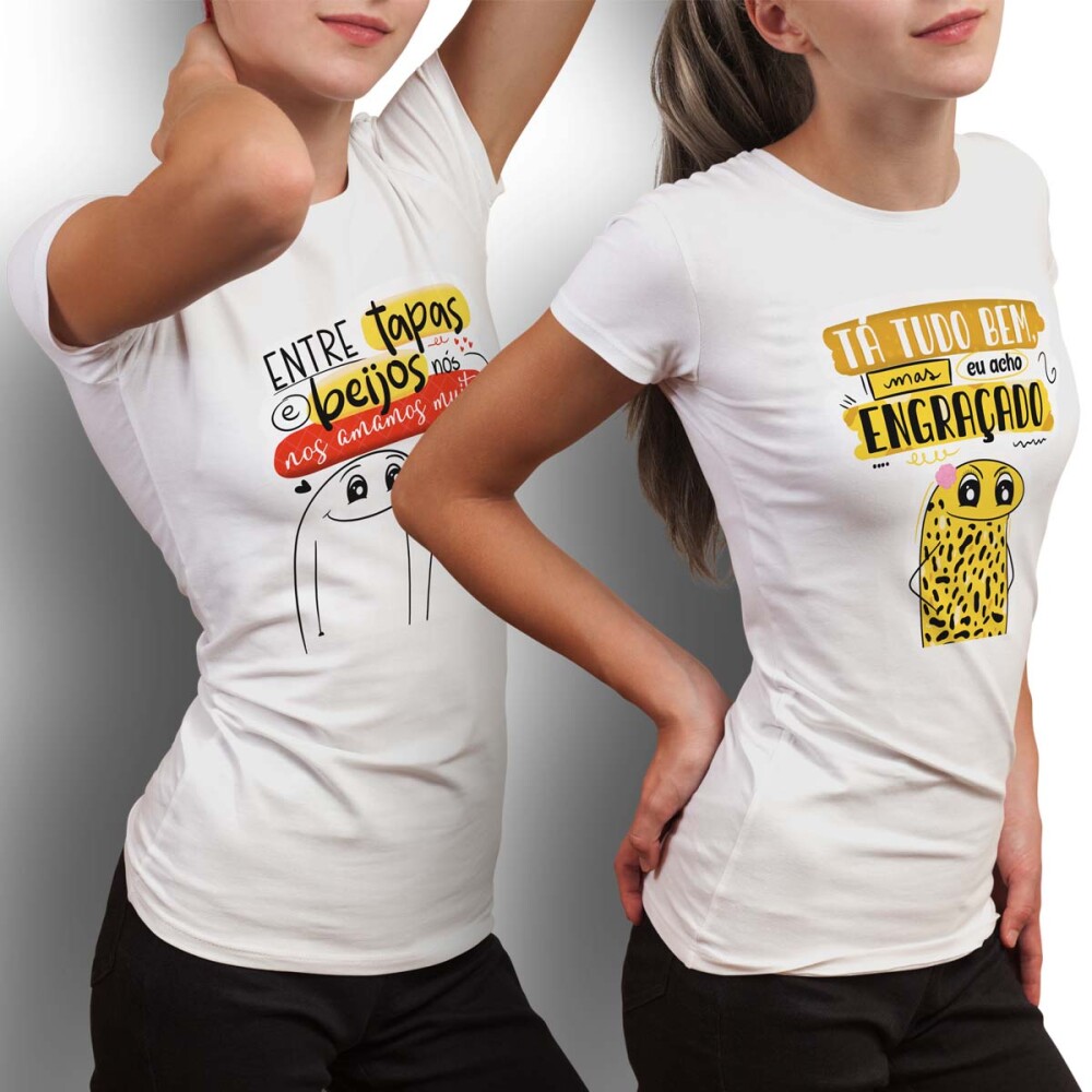 Pack Artes Florks Namorados Sublimação Camisetas Estampas