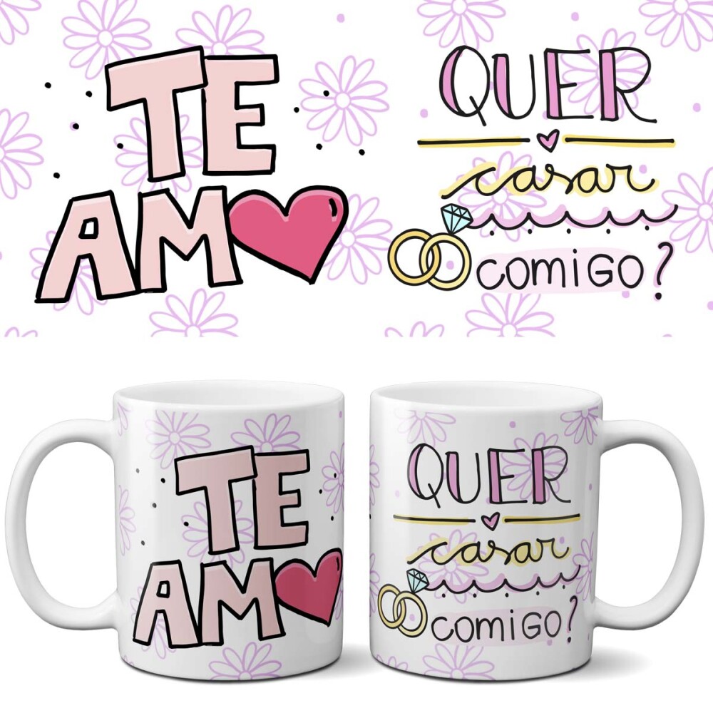 Pack Artes Sublimação Canecas Frases Namorados