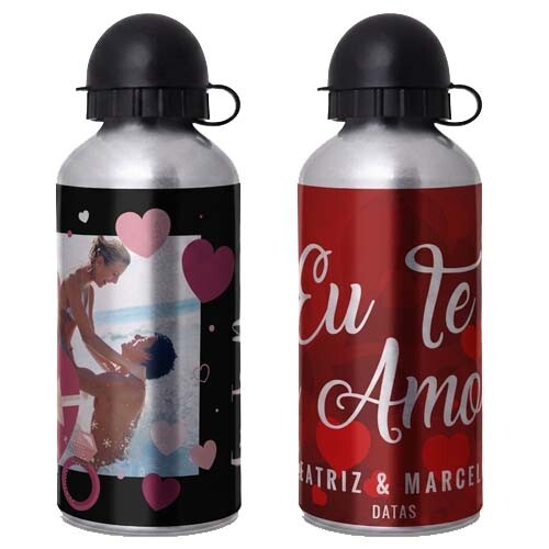 Artes Namorados Garrafinhas Squeezes 30 Estampas Editáveis Mocku