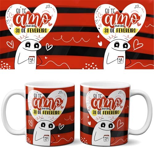 Pacote Artes Canecas Florks Namorados Sublimação Flork Png