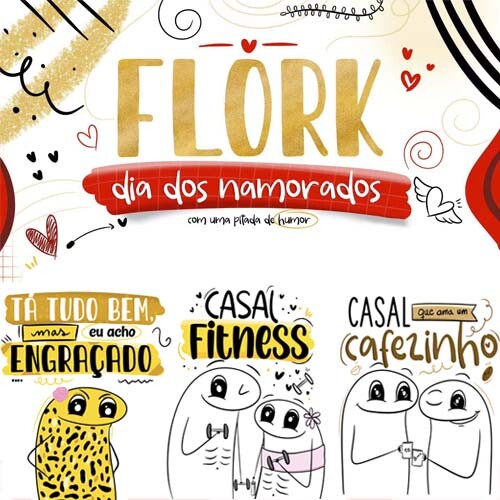 Pacote Artes Digitais Png Namorados Florks Png Sublimação