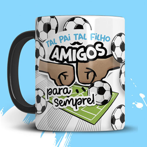 Artes Canecas Pandoca Dia dos Pais 40 Sublimação Mockups