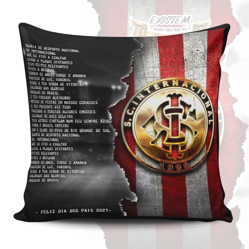 Almofadas Dia dos Pais Hino Times Futebol Artes Estampas