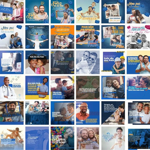Artes Editáveis Pais Redes Sociais Propagandas Banners Psd