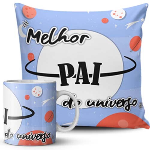 Artes Editáveis Dia dos Pais Canecas Almofadas Sublimação