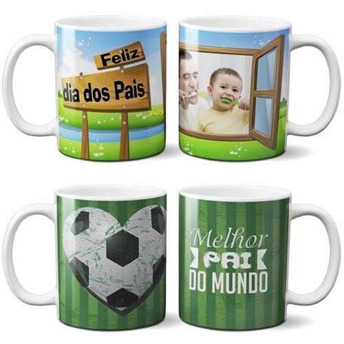 Pack 550 Estampas Sublimação Canecas Dia dos Pais Artes