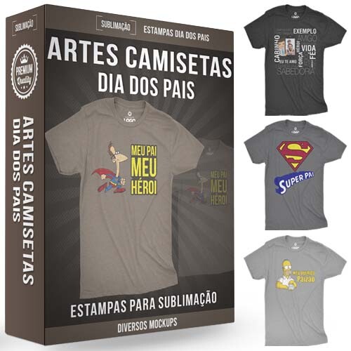 Vetores Corel Dia dos Pais Sublimação Camisetas