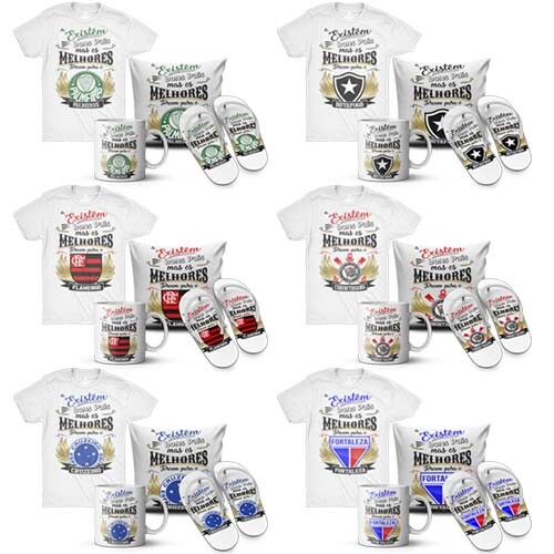 Pack Artes Editáveis Corel Dia dos Pais Times Sublimação