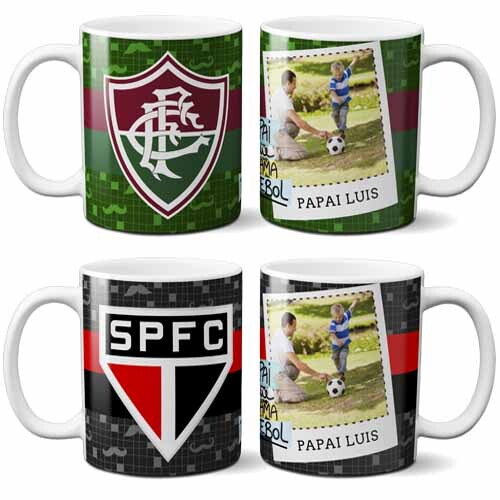 Pacote Artes Canecas Fotos Times Dia dos Pais Mockups