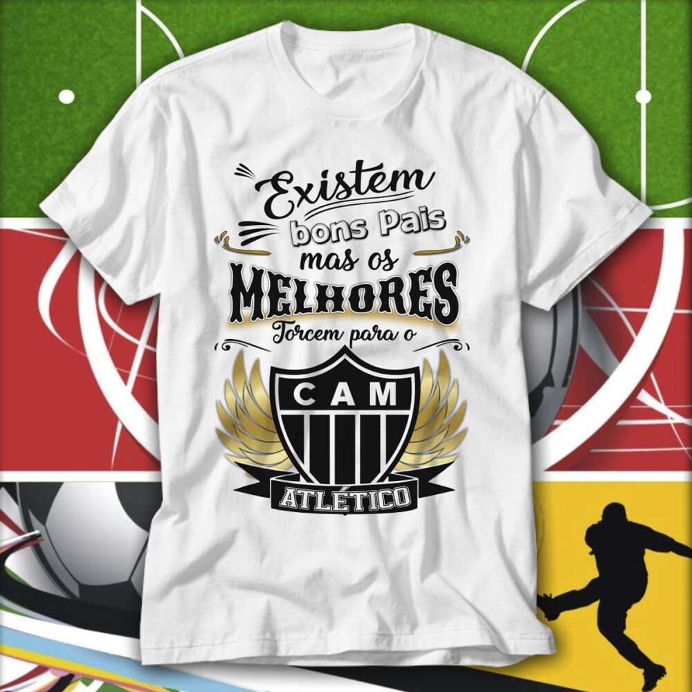Estampas Times Futebol Sublimação Camisetas Dia dos Pais