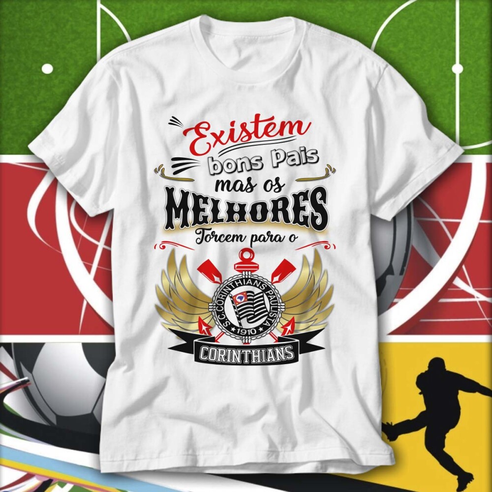 Estampas Times Futebol Sublimação Camisetas Dia dos Pais