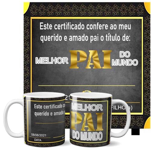 Estampas Azulejos Canecas Dia dos Pais Sublimação